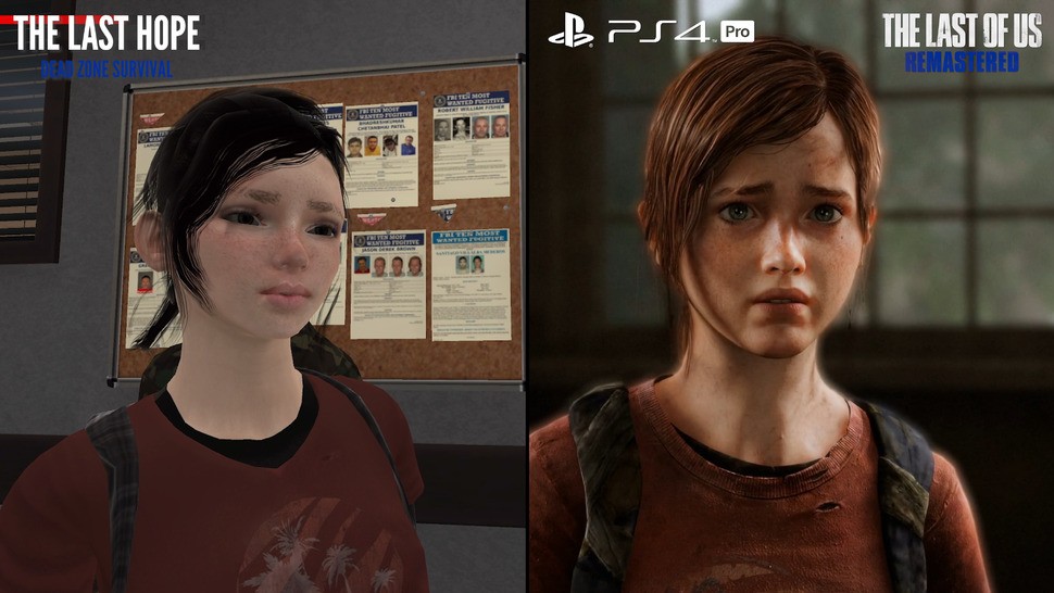 Here's how Eva stacks up against Ellie - as you can see, West Connection opted to use a low-quality bootleg of Ellie's model with the same outfit and design. There's no lighting, shading or detail present here and what's up with those eyes?