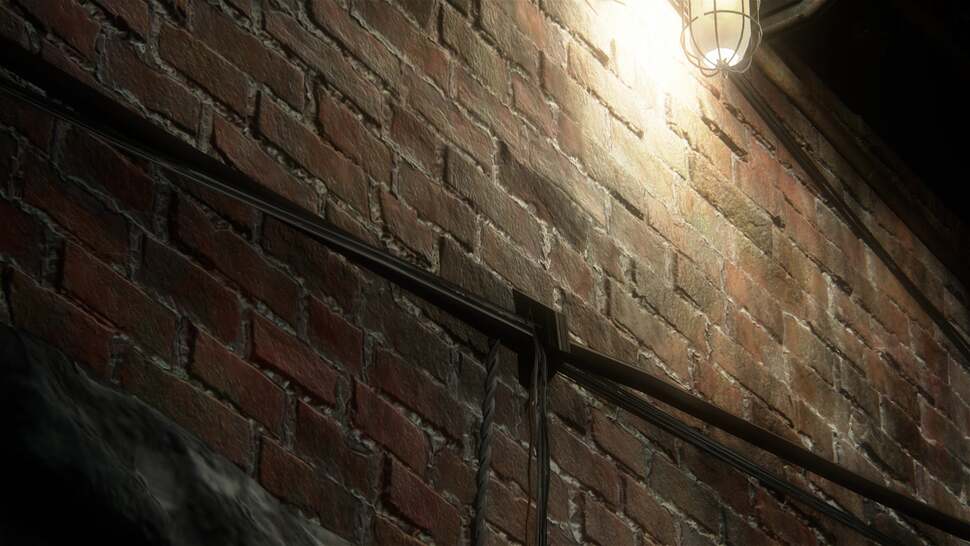 Parallax occlusion maps are used in a number of scenes throughout the game giving extra depth to select textures