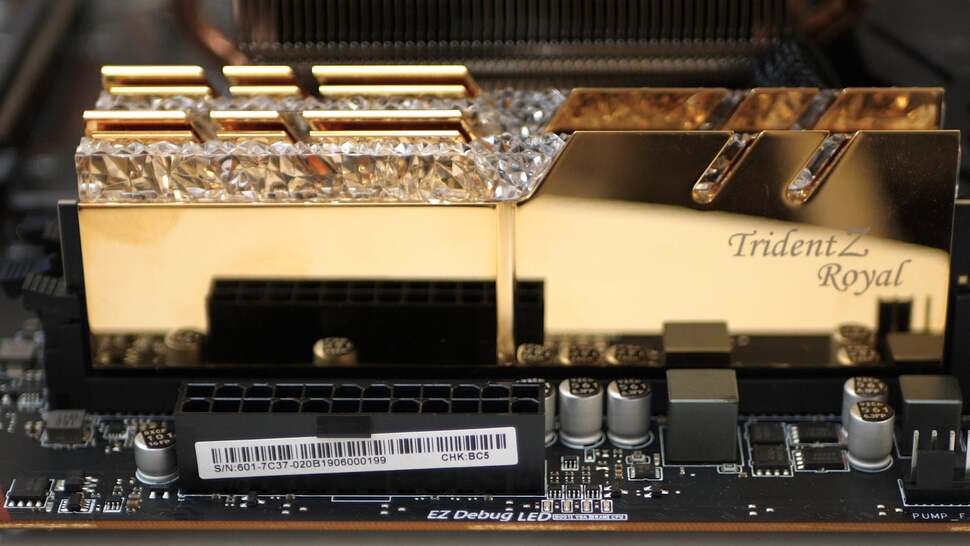 AMD supplied this rather interesting 3600MHz DDR4 from GSkill, with CL16 latency