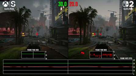 There are some areas, especially in the more challenging Phantom Liberty expansion, where the Series S pulls ahead - sometimes by a good margin.