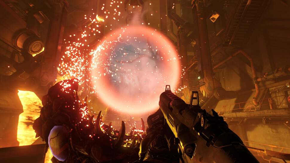 The GPU accelerated particle system enables some beautiful sights with particles that move and bounce realistically around the world