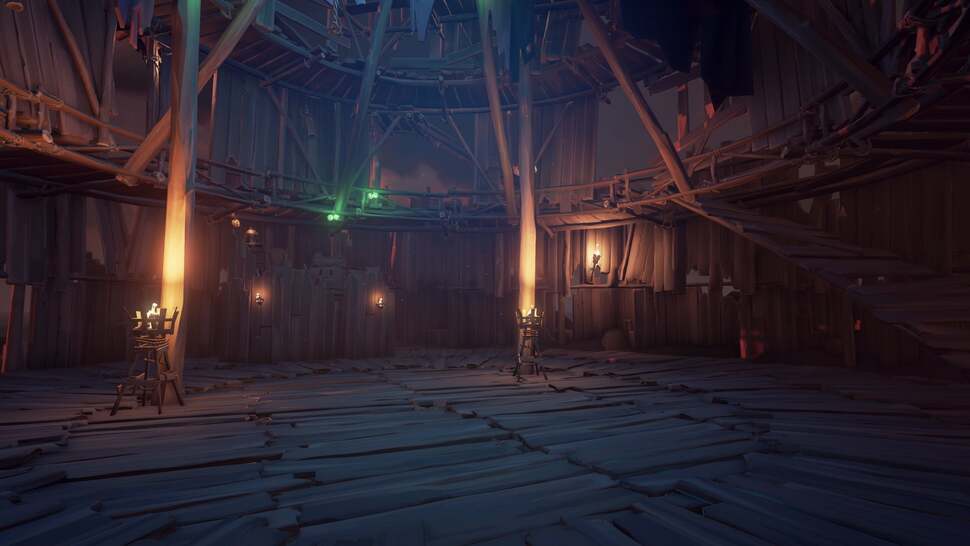 Each island in the game is modelled by hand lending plenty of visual variety to its world. Point lights and haze effects help further enhance the atmosphere