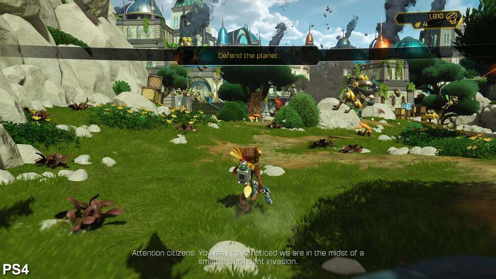 Running natively at 1080p with post-process anti-aliasing, the PS4 remake features a distinct image quality advantage. Comparatively, the 720p PS3 remaster holds up pretty well, but the 480i original on PS2 definitely shows its age