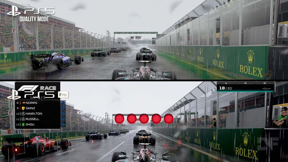 F1 24 was the most impressive PS5 Pro demo we saw, offering a big boost in fidelity and pushing out RT effects.