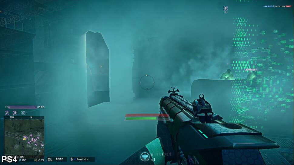 Volumetric effects add depth to dust clouds and smoke in Planetside 2. This gives these elements a more three-dimensional look, as well as giving players a useful diversionary tool in battle