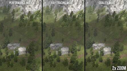 The RT mode is not particularly effective in the demo. The typical advantages of RT shadows in terms of realism and distance don't seem to present too strongly - if at all - in the demo. Click on the images for higher resolution.