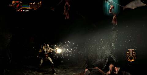 The God of War III engine excels in handling dynamic lighting, with up to 50 lights per game object. Helios' head (bottom right) is the most obvious example of the player directly interfacing with dynamic lighting.