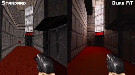 Side-by-sides showing the game running with RT enabled or as the standard Raze visuals. Again, click to enlarge. 