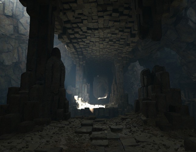 The game's RTGI impresses, especially in interiors that have a view of the outdoors.