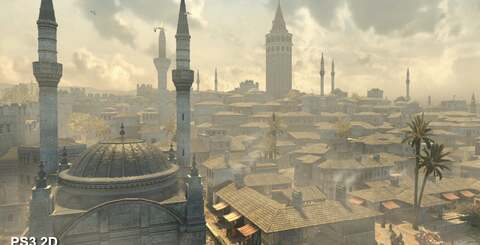 The TriOviz implementation seems to see a reduction of resolution to 1024x720 along with some minor environmental compromises. We weren't hugely impressed with the blurred presentation on the Xbox 360 version.