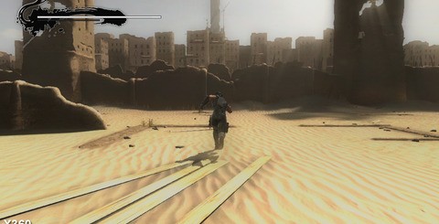 In some places texture detail and resolution has been dialled back on the PS3 and there's a reduction in anisotropic filtering (top). Lightshafts complement the use of bloom on both platforms, enhancing the somewhat dated lighting model generally in play (bottom).