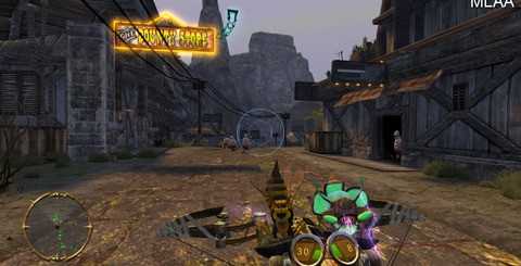 Just Add Water show us how Stranger's Wrath HD would have looked without the implementation of Sony's MLAA tech, alongside shots from the finished game. The artwork style suits the post-process technique rather well.