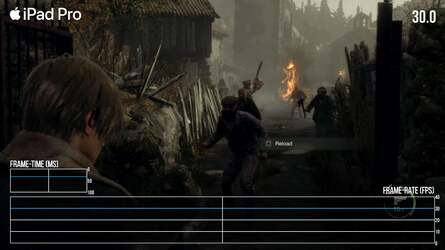 Resident Evil 4's remake is OK on iPhone 15 Pro, but can suffer from lurching drops to performance. The M4-powered iPad Pro has no real problem at all. As the game pre-dates iPad Pro's release, however, there is the sense that resolution is lower than it needs to be - it's likely tailored for older hardware.