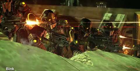 Explosions, fine detail and muzzle flashes cause video compressors plenty of issues. Here we see Bink once again fall way short compared to the PS3 original and our renditions derived from our lossless captures.