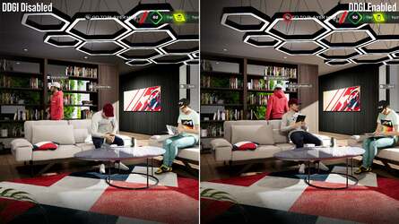 Here are some comparison shots showing the impact of enabling and disabling DDGI on the PC build of the game. Click to expand.