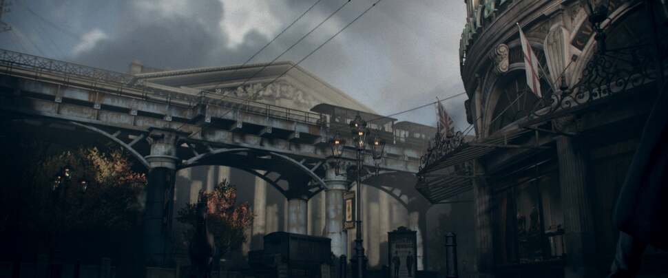 The first frame following a camera cut lacks the full selection of post processing giving us a more detailed look at the before these effects are applied. That's where this shot is taken from, while the next is the following frame