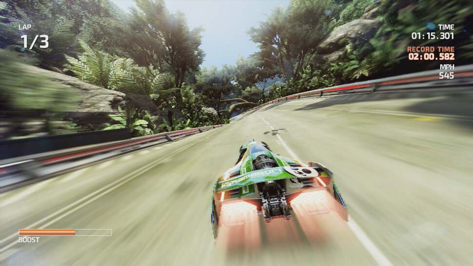 Scene composition is excellent with natural lighting, excellent motion blur, and realistic materials throughout each track