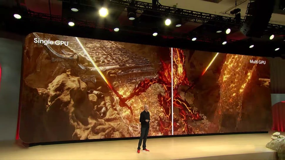 Multi-GPU support? It's a part of Stadia - in the GDC 2019 keynote, Phil Harrison showed the same scene being rendered at a much higher frame-rate and with more advanced rendering and physics