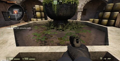 Chances are you won't notice in the heat of the action, but the Xbox 360 version of Global Offensive has more impressive shader work (top) and less aggressive LODs (bottom).