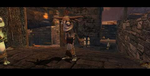 The original Xbox assets (running in the PC port) are on the left, while on the right we see the more detailed, remastered PlayStation 3 version of Stranger's Wrath. Enhancements are still being made all the time, so the final version could look better yet.