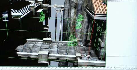 The team keeps complete control of the camera throughout the game in order to maintain the cinematic experience and to show off the artwork to its fullest potential. On-rails camera shots also serve a purpose in outlining what lies ahead in new territory.