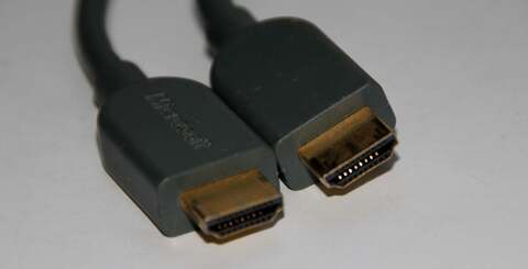 Four HDMI cables are amassed for testing: a &pound;1.50 generic cable (top-left) faces off against a Monster cable that costs up to &pound;100 (top-right). In between these extremes are the official Microsoft lead we got with our Xbox 360 Elite (bottom-left) and last but definitely not least, the Sony offering (bottom-right). Photography: Oz Levy.