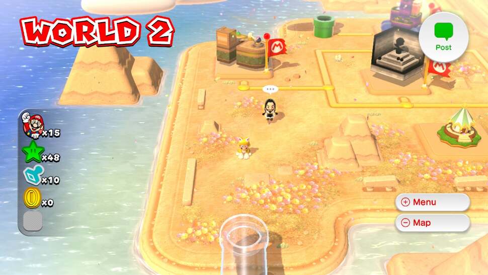 Interestingly, the over-world employs the strongest anti-aliasing in the game, perhaps suggesting that the effect is adjusted dynamically in order to maintain performance?