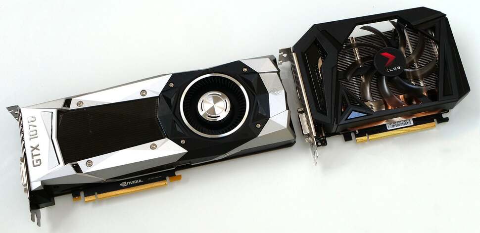 The GTX 1660 Ti is a fraction of the size of the GTX 1070. Which is the more powerful card?