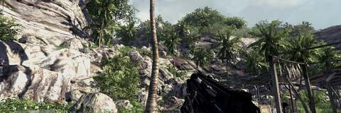 Original CryEngine 3 console shots on the left, our PC replica on the right. Building the replica allowed us to better understand the nature of CryTek's console rendition of these classic Crysis scenes.