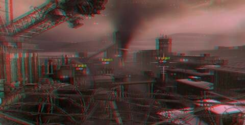 Experimental editorial time! It's been impossible for us to demonstrate 3D since our website is decidedly 2D in nature. However, anaglyph 3D use is still widespread in the video industry and used for 3D preview on 2D screens, so we converted some of our captured stills into this format. If you have the red/blue glasses in a drawer somewhere, dig them out and check out these shots. The 2D image to the left demonstrates the resolution compromise in running 3D.