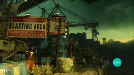 There are a number of small visual cutbacks on the PlayStation 3 version of the game. For example, in this shot you can see that foliage elements on the bottom-left have been pared back.