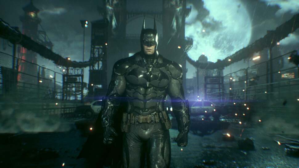 Rocksteady's modified Unreal Engine 3 goes far beyond what was possible on PS3 and Xbox 360. Batman: Arkham Knight's level of world detail is tailor-built for newer consoles. All of these shots are direct PS4 screen grabs