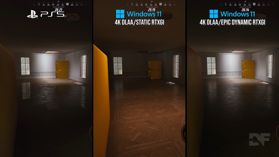 Looking at RTXGI on and off in the PC version, it's clear that PS5 uses the technique - which is impressive for a multiplayer console title.