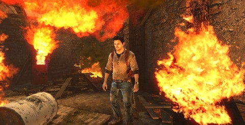 Alpha effects run at a lower resolution than the rest of the presentation, which is particularly obvious when placing Drake at their forefront. Meanwhile, particle effects from gunfire also seem downgraded, although this can be difficult to spot in the heat of battle. Fire is also opaque, which does look a little unnatural.