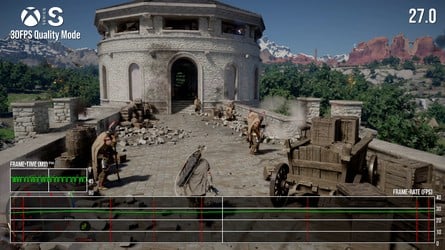 Here's how Series S performance can vary in the 30fps quality mode - click to enlarge.