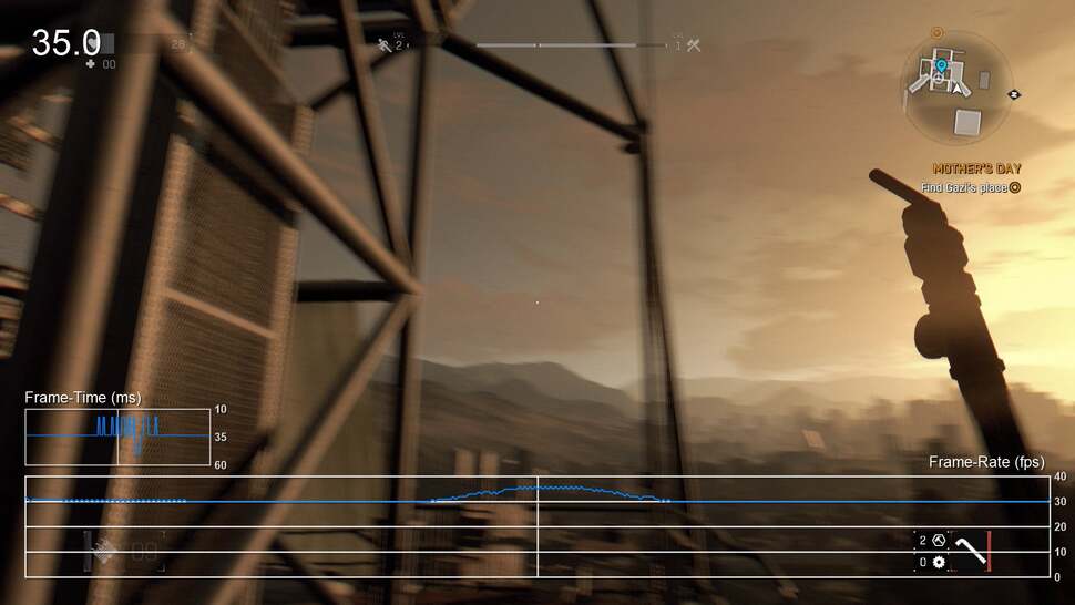 In non-demanding scenes, the PS4 version of Dying Light fluctuates above 30fps, creating unnecessary judder. Hopefully Techland will fix this in a patch.
