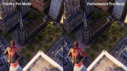 Plenty of differences are visible between the two modes, particularly when it comes to the busier areas of the game.