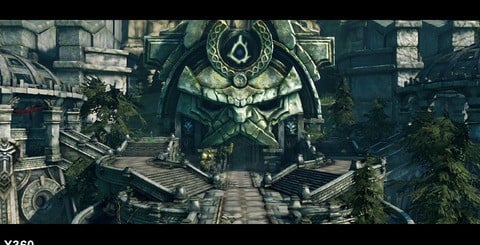 Gamma differences and a shadow off-set bias creates a slightly darker-looking game on the PS3 (top), while the quality of the FMV sequences are indentical on both formats (bottom). Notice how compression artifacts are partially hidden by the textured look employed in these scenes.