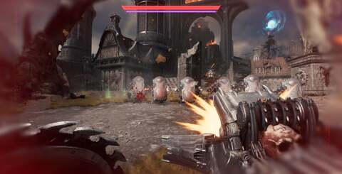 Doom: The Dark Ages delivers the same kind of enemy hordes that the 2D-sprite based originals had - but augmented with remarkable physics, dismemberment and animation.