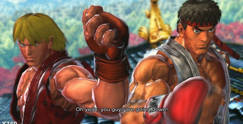 Street Fighter x Tekken is remarkably close on both formats, to the point where the differences are nigh-on impossible to spot during play: the use of anti-aliasing (top) and a higher level of texture filtering on the 360 (bottom) barely has an impact when seeing the game running at 60FPS.