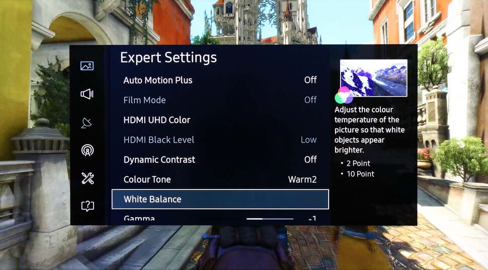 Menus are clearly laid out and provide extensive options for calibration, along with general picture and sound settings