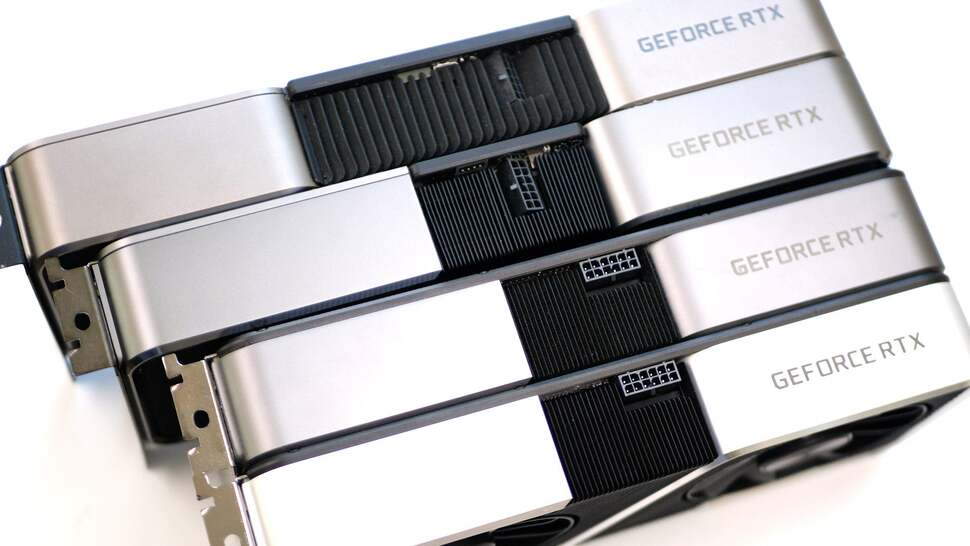 All of the GA104 cards stacked up