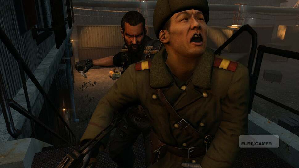 The third-person stealth kills involve knives, fists or contextual scenery. And get old very quickly. The lack of swear-based one-liners here also disappoints