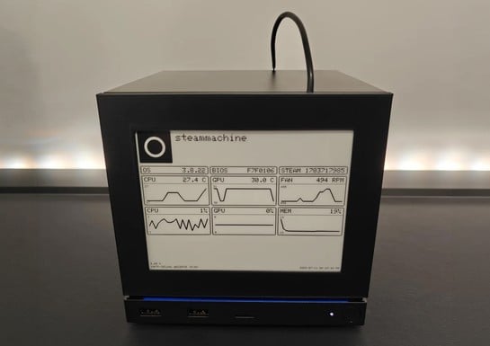 Redditor builds Valve's e-ink Steam Machine faceplate, but pans "distracting" screen refresh