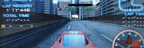 Screen comparison time, with the original 'fat' PSP up against the PSP-3000 slim model and the new E-1000. The wider colour gamut of the 3000 is gone, but thankfully so are the interlacing issues. Click on each shot for full resolution photography.