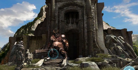 Infinity Blade 2 and Mass Effect: Infiltrator - iPad 2 native 1024x768 grabs on the left, new iPad versions on the right. Neither game seems to be using the full resolution of the new Retina display, presumably because the GPU resources aren't there to maintain performance. As with all the screenshots embedded into this article, click on the thumbnails for full resolution images.