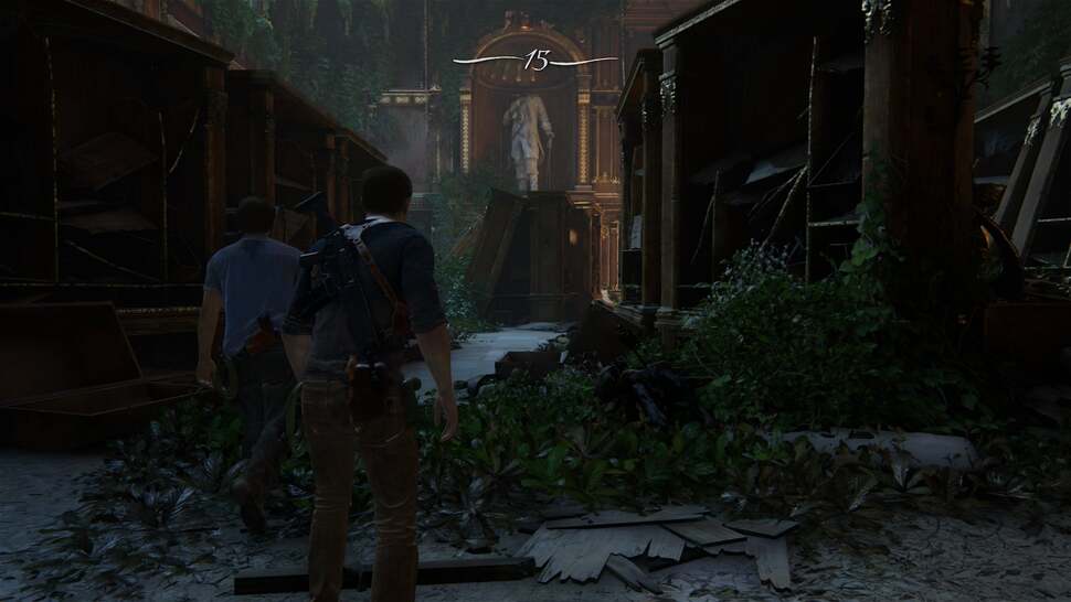 Physically-based rendering and dramatic lighting can lead to some eerily realistic scenarios. The deep hue of the plants growing within this area adds a tremendous ambience to the scene