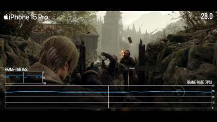 Resident Evil 4's remake is OK on iPhone 15 Pro, but can suffer from lurching drops to performance. The M4-powered iPad Pro has no real problem at all. As the game pre-dates iPad Pro's release, however, there is the sense that resolution is lower than it needs to be - it's likely tailored for older hardware.