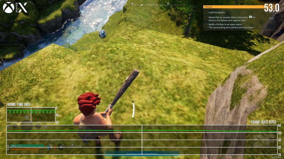 While Palworld's environments are generally good-looking on Series X, oftentimes textures fail to load and you're left with rather blurry-looking surfaces.