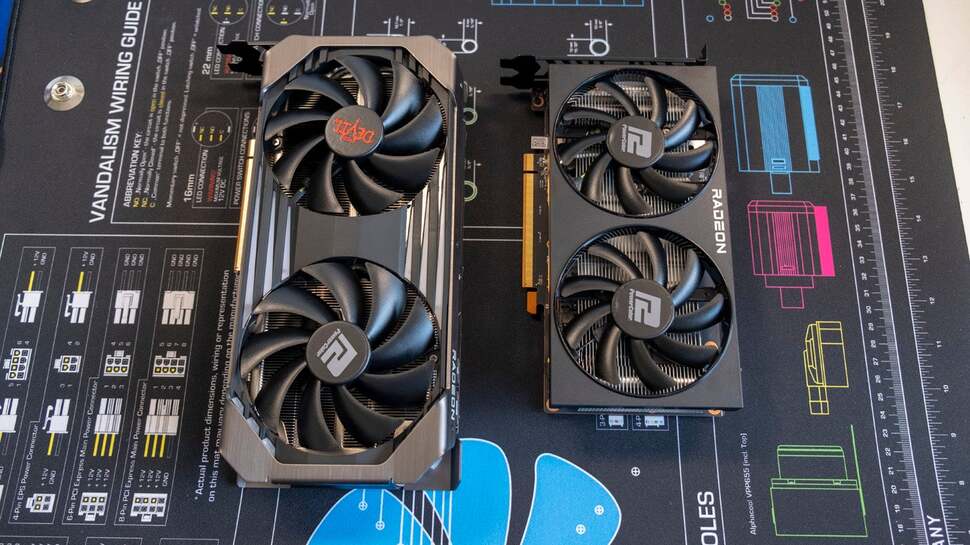 PowerColor's RX 6600 Fighter vs the larger RX 6600 XT Red Devil